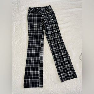 Black & White Plaid Pants